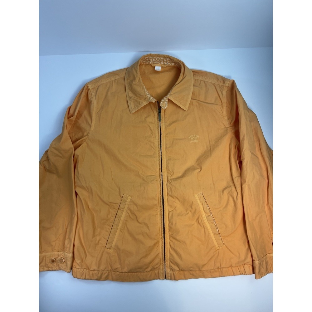 Paul & Shark Yachting Bomber Jacket Mens XL Orange Windbreaker Lightweight